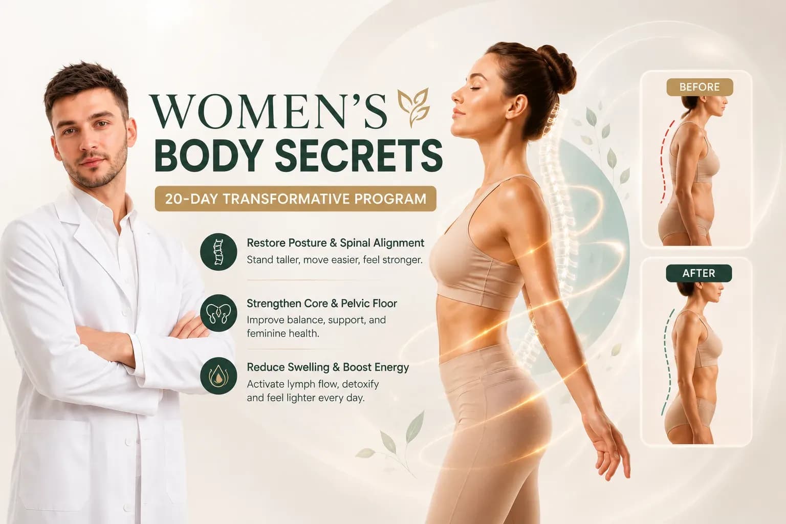 Women’s Body Secrets — 20-day program to restore biomechanics and postural health