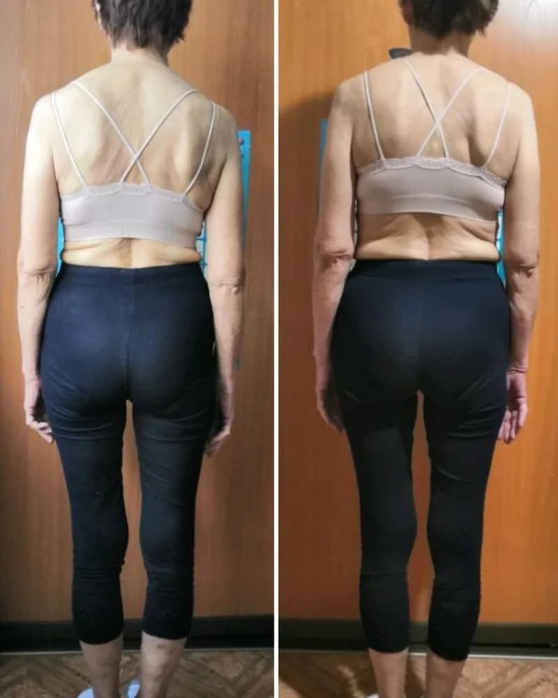 Better posture and a straighter back