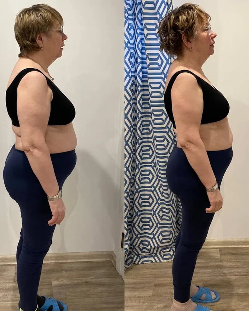 Participant before and after 4