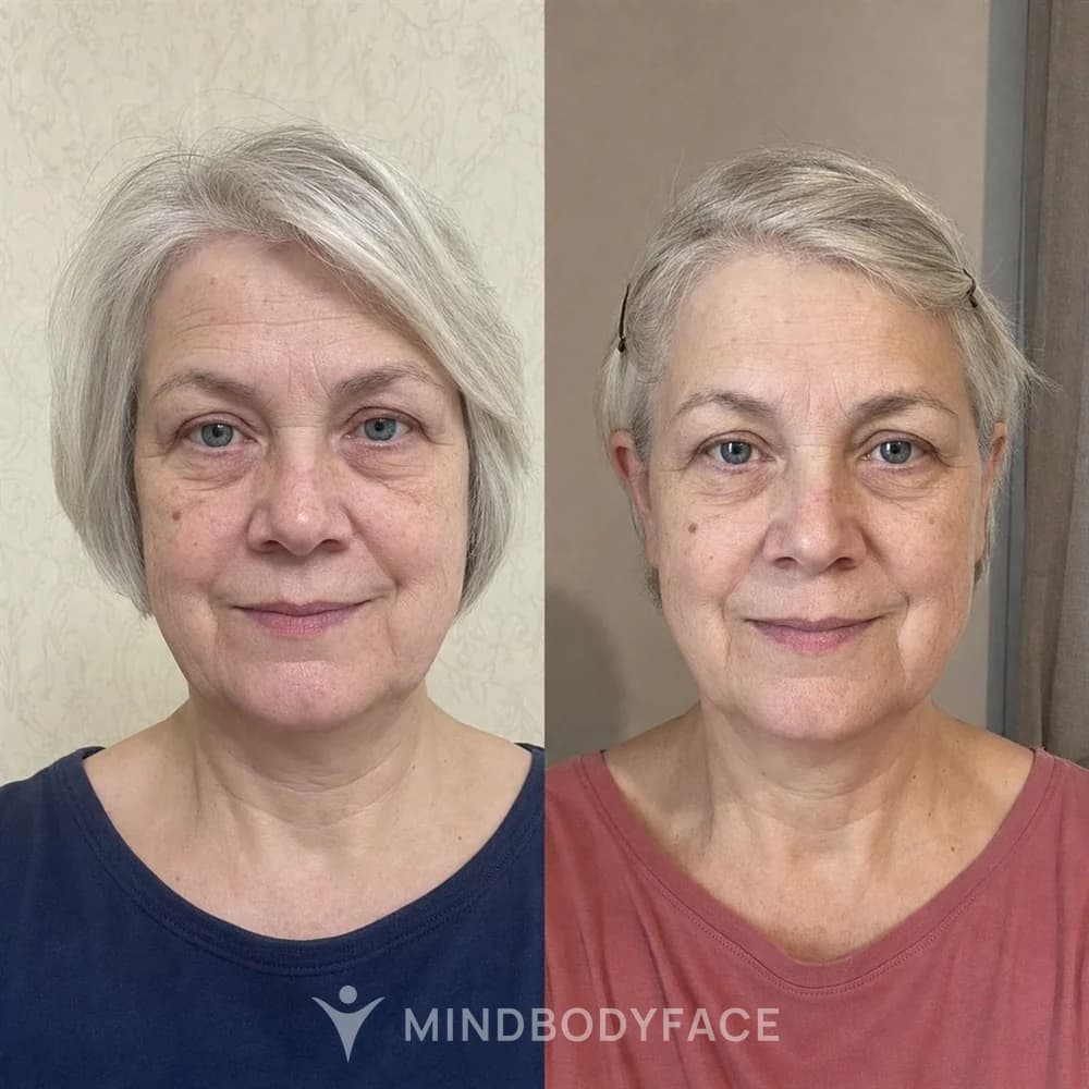Before and after the Lymphatic Detox program