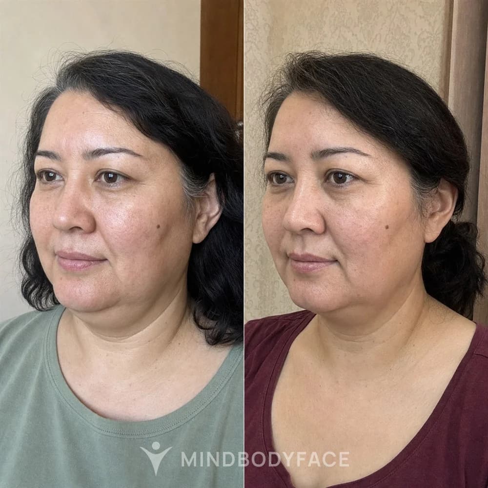 Before and after the Lymphatic Detox program