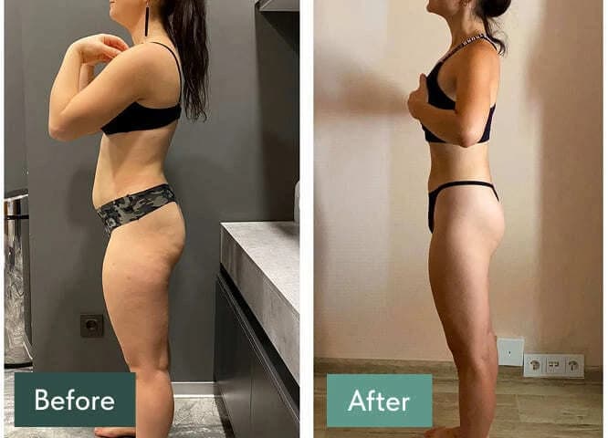 Participant result 1: before and after