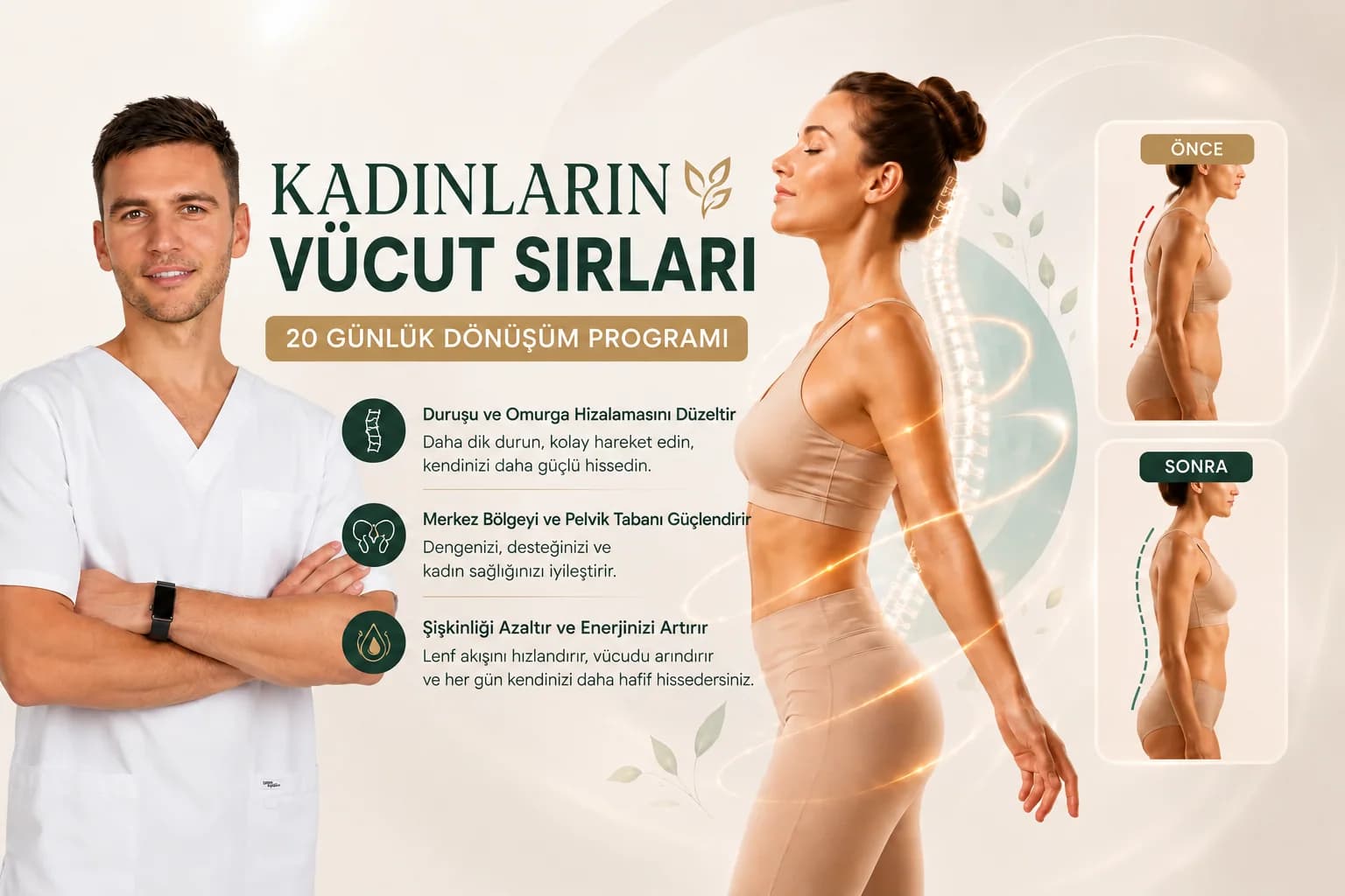 Kadınların Vücut Sırları — Biyomekaniği ve duruş sağlığını onaran 20 günlük program