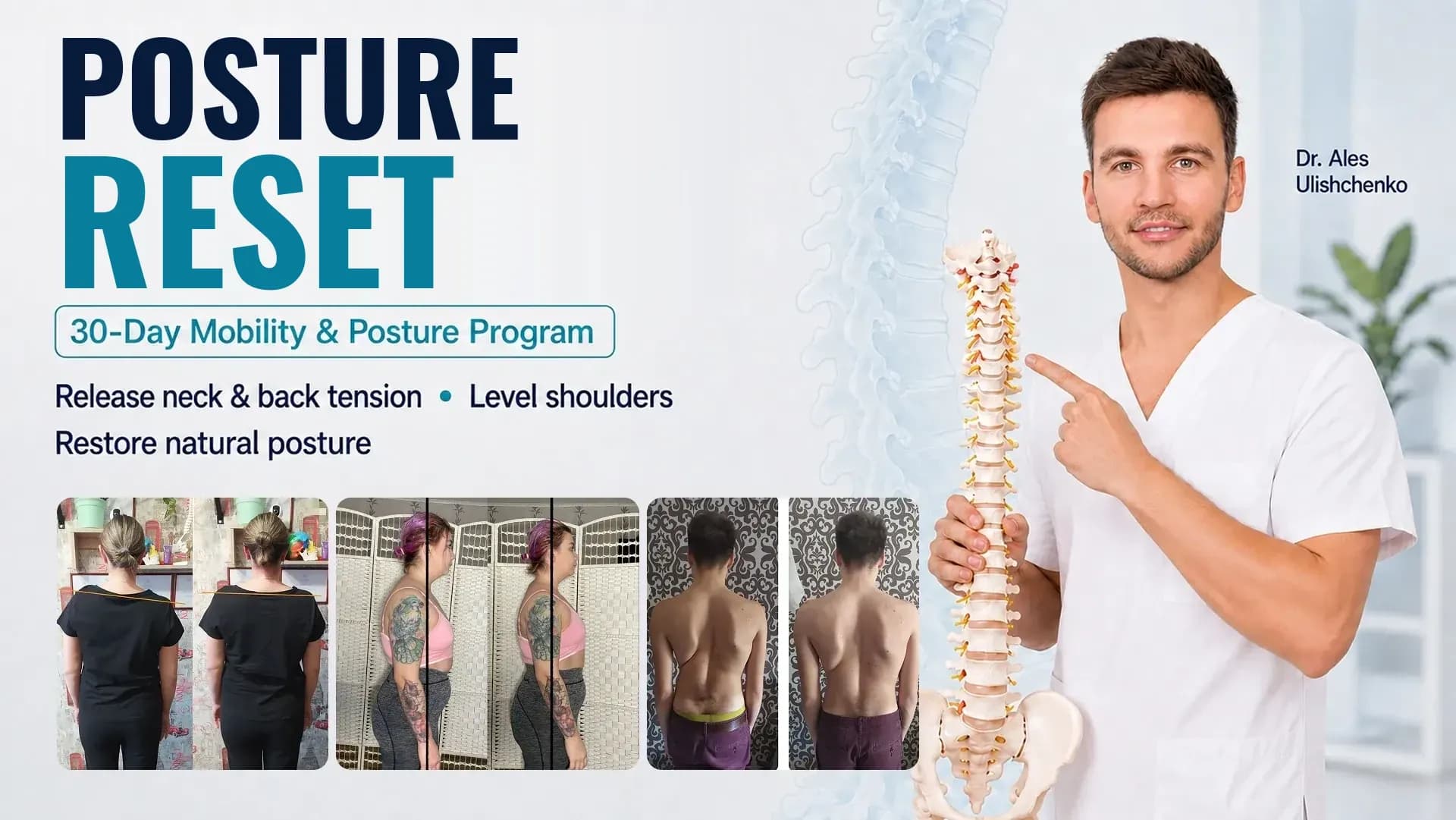 Posture Reset — Straighten Your Back in 30 Days — was $190, today only $19