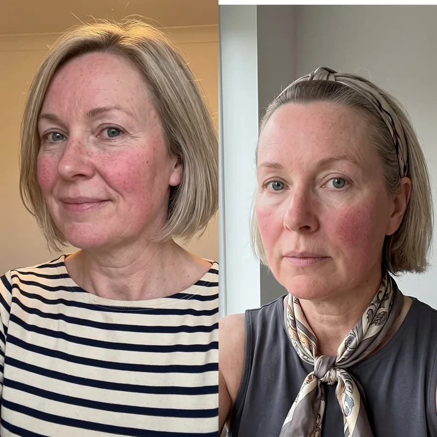 Before and after the Lymphatic Detox program