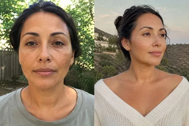 Antes · Después — Francisca M., 38 años
