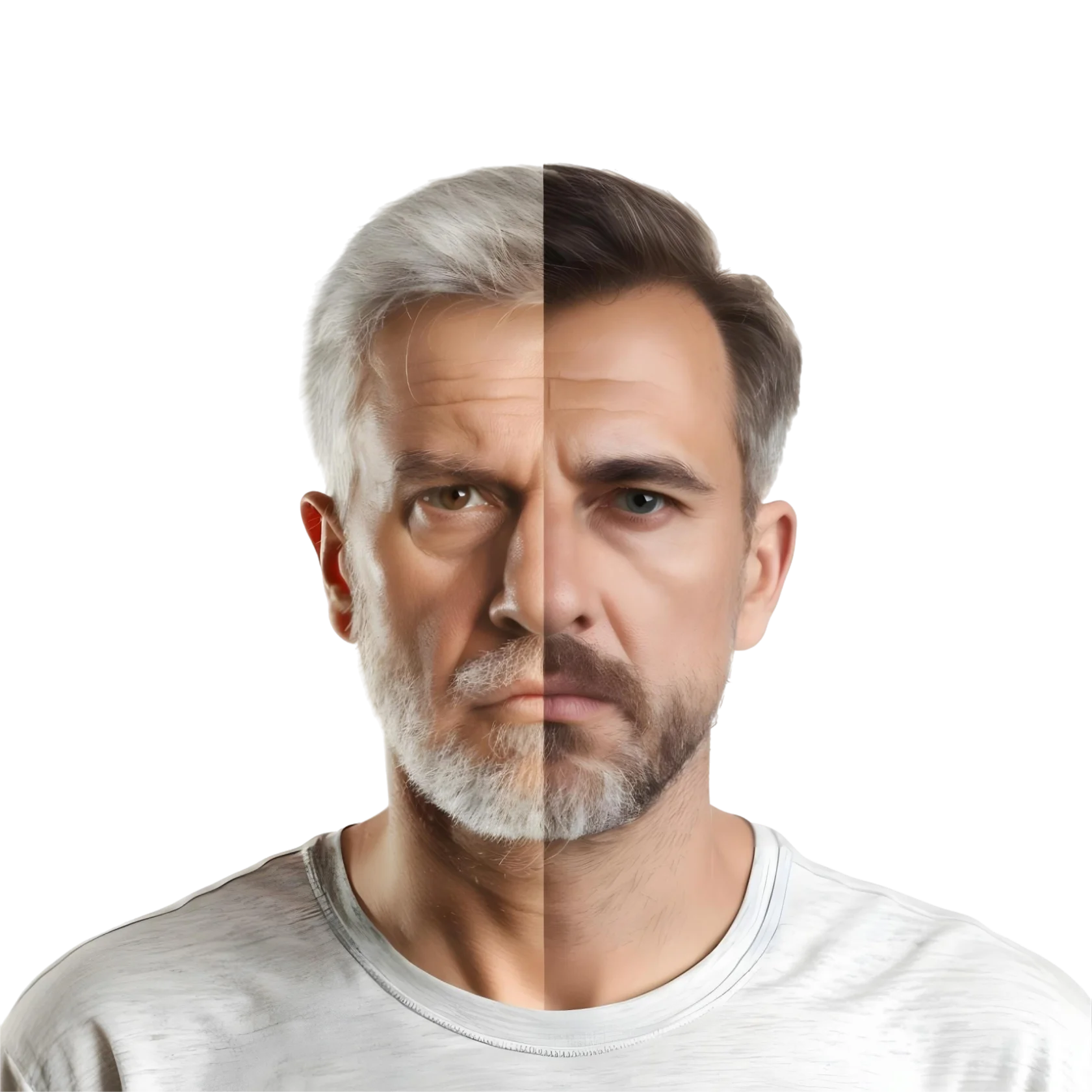 Before and after — Alpha Face Method result